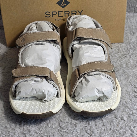 Sperry Rivington Full‎ Grain Leather Mens Adjustable Sandals Sz 15 M NEW main image 5